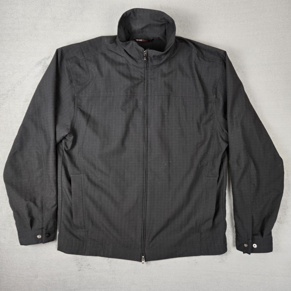 Nike Tiger Woods Jacket Mens Large Collection Golf Black Casual‎